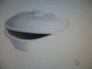 Pampered Chef White Deep Covered Baker Model #1352 Baking Dishes Kitchen & Dining