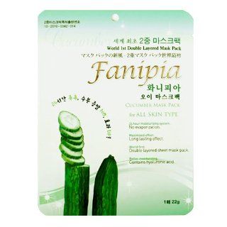 Fanipia Moisturizing Soothing Troubled Skin Powerful Moisturizing Cucumber Mask Sheet Pack of 3  Facial Masks  Beauty