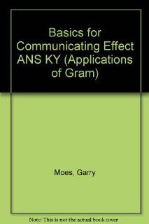 Basics For Communicating Effect Ans Ky (Applications of Gram) Ed Shewan 0001930367201  Kids' Books