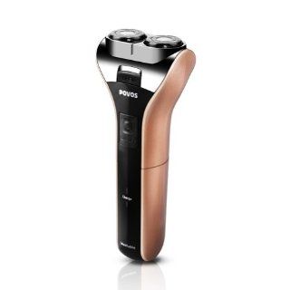 POVOS PW909 Rechargeable Mens Washable Dual head Electric Rotary Shaver With Pop up Trimmer Health & Personal Care