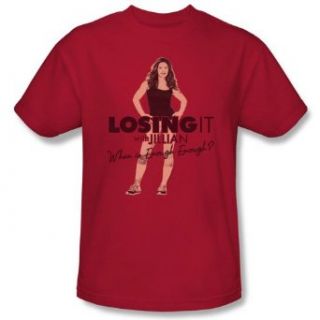 Losing It ENOUGH Short Sleeve Adult Tee RED T Shirt Clothing