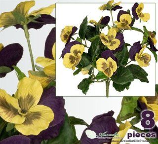 Shop Eight 10" Pansy Artificial Silk Flower Bushes for Home Decoration at the  Home Dcor Store. Find the latest styles with the lowest prices from Arcadia Silk Plantation