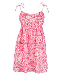 Inspire Pink Hawaiian Tropic Dress