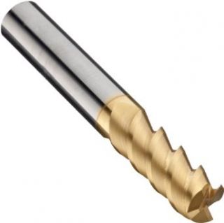 Niagara Cutter C360 Carbide Square Nose End Mills, Inch, Right Hand, Round Shank, TiN Finish