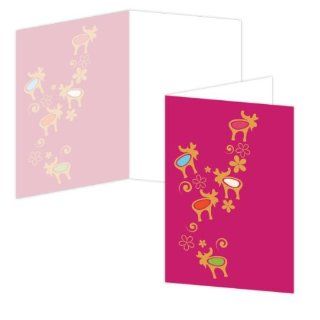 ECOeverywhere Frolic Boxed Card Set, 12 Cards and Envelopes, 4 x 6 Inches, Multicolored (bc12274)  Blank Postcards 