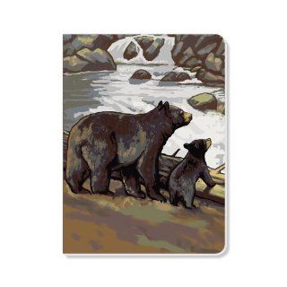 ECOeverywhere Park Bears Journal, 160 Pages, 7.625 x 5.625 Inches, Multicolored (jr14403)  Hardcover Executive Notebooks 