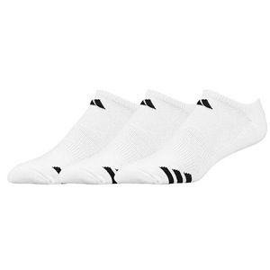 adidas 3 Stripe 3 Pack No Show Socks   Mens   Training   Accessories   Black/White