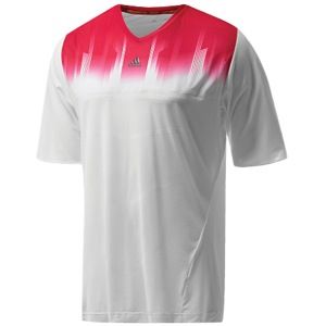 adidas adiZero F50 Messi Training T Shirt   Mens   Soccer   Clothing   White/Vivid Berry