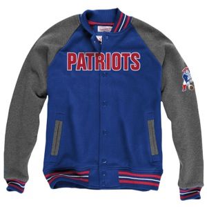 Mitchell & Ness NFL Backward Pass Fleece Jacket   Mens   Football   Clothing   New England Patriots   Multi