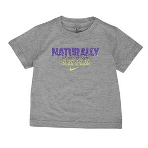 Nike TDL Graphic T Shirt   Boys Toddler   Casual   Clothing   Grey Heather/Volt/Purple