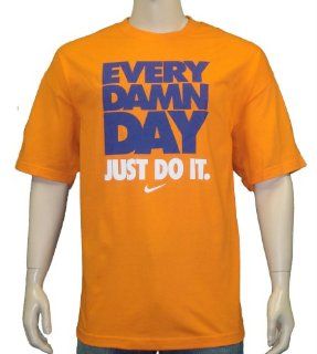 Nike Men's Every Damn Day Just Do It T Shirt Orange Size XXL Sports & Outdoors