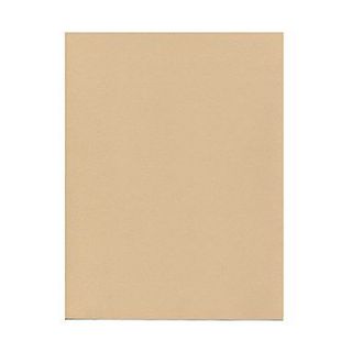 JAM Paper 8 1/2 x 11 Vellum Bristol Cardstock, Tan, 50/Pack