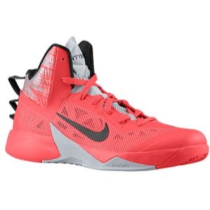 Nike Zoom Hyperfuse 2013   Mens   Basketball   Shoes   Light Crimson/Wolf Grey/Black