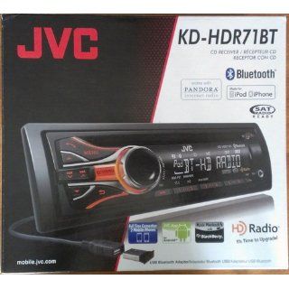 JVC KD HDR71BT CD Receiver, Bluetooth, HD Radio, SAT Radio Ready, Dual USB, Works with Pandora  Vehicle Receivers 