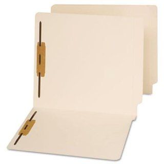 End Tab Folders, Two Fasteners, Letter, Manila, 50/Box  End Tab Shelf File Folders 