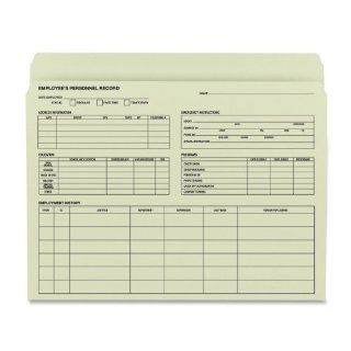 Smead File Folder, Employee Record, Straight Cut, Letter Size, Moss, 20 per Pack (77000)  Colored File Folders 