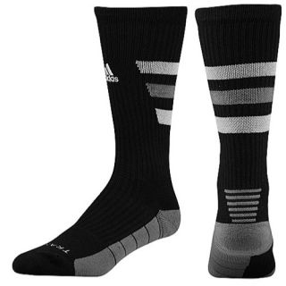 adidas Team Speed Traxion Crew Socks   Basketball   Accessories   Black/White/Aluminum