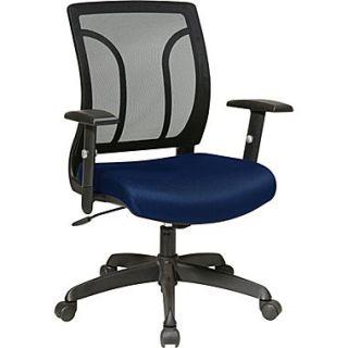 Office Star Fabric Screen Back Chairs with Mesh Seat and Height AdjusTable Arms