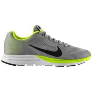 Nike Zoom Structure + 17   Mens   Running   Shoes   Silver/Volt/Summit White/Black