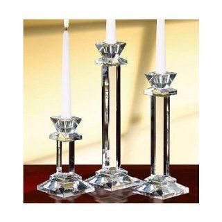 Fifth Avenue Crystal Square Candlesticks, Set of 3   Candle Holder Sets