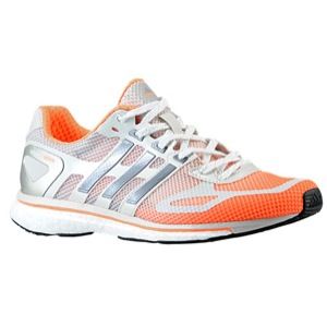 adidas Adios Boost   Womens   Running   Shoes   Glow Orange/Neo Iron Metallic/Pearl Metallic