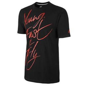 Nike Fast And Fly T Shirt   Mens   Casual   Clothing   Black/University Red
