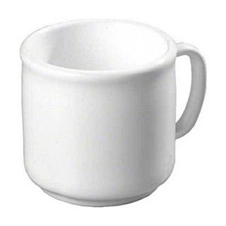 Carlisle 10 oz Stackable SAN Mug, White