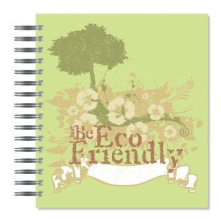 ECOeverywhere Be Eco Friendly Picture Photo Album, 18 Pages, Holds 72 Photos, 7.75 x 8.75 Inches, Multicolored (PA11950)  Wirebound Notebooks 
