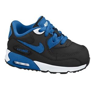 Nike Air Max 90   Boys Toddler   Running   Shoes   Black/White/Military Blue/Vivid Blue