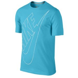 Nike Signal Exploded Outline S/S T Shirt   Mens   Casual   Clothing   Gamma Blue/White