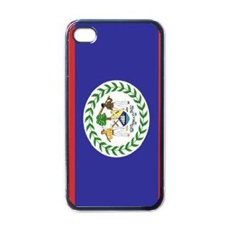 Belize Flag Black Iphone 4   Iphone 4s Case Cell Phones & Accessories