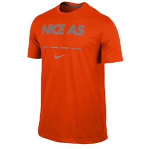 Nike Nice As T Shirt   Mens   Basketball   Clothing   Team Orange/Cool Grey