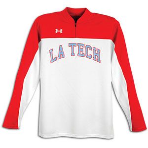 Under Armour Stock Lottery L/S Shooters Shirt   Basketball   Clothing   White/Scarlet