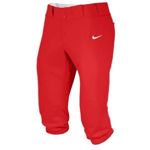 Nike Stock All Out 3/4 Pants   Womens   Softball   Clothing   Red/White