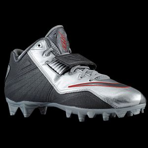 Nike CJ Strike 2 TD   Mens   Football   Shoes   Metallic Silver/Metallic Dark Grey/University Red