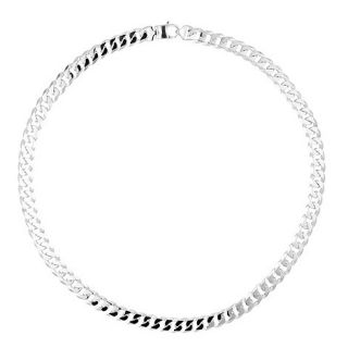 SIMPLY SILVER Mens sterling silver curb chain necklace