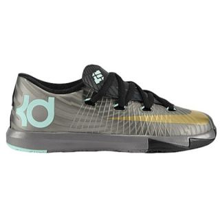 Nike KD VI   Boys Preschool   Basketball   Shoes   Metallic Pewter/Black/Arctic Green/Metallic Gold