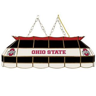 Trademark Global 40 Stained Glass Tiffany Lamp, The Ohio State NCAA, Black