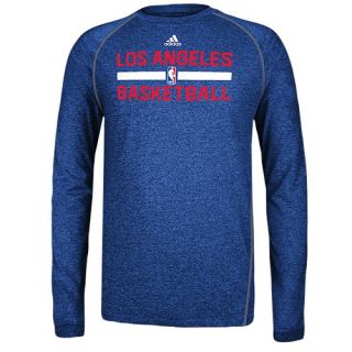 adidas NBA Climalite Practice L/S T Shirt   Mens   Basketball   Clothing   Los Angeles Clippers   Royal