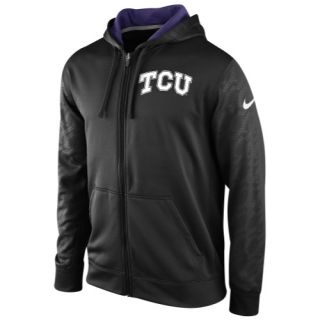 Nike College KO ThermaFit Full Zip Hoodie   Mens   Football   Clothing   TCU Horned Frogs   Black