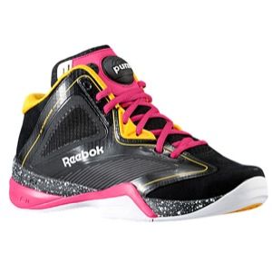 Reebok Pump Revenge   Mens   Basketball   Shoes   Black/Collegiate Gold/Candy Pink/White