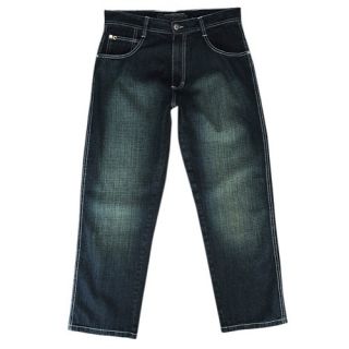 Southpole Relaxed Crosshatch Denim Jeans   Mens   Casual   Clothing   Dark Tint Blue