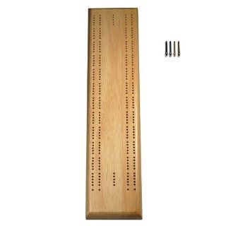 Solid Wood 2 track Competition Cribbage Board Toys & Games