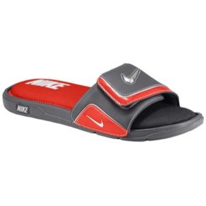 Nike Comfort Slide 2   Mens   Casual   Shoes   White/Sport Red/Metallic Silver