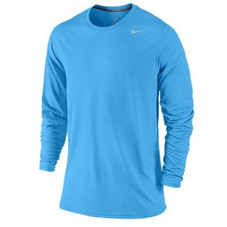 Nike Legend Dri FIT L/S T Shirt   Mens   Training   Clothing   Vivid Blue/Carbon Heather