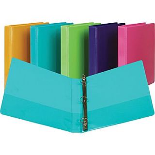 1 Samsill Presentation View Binders with Round Rings, Turquoise, 2/Pack