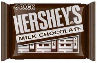 Hershey's Milk Chocolate Bars 6 pk (Pack of 24)  Candy And Chocolate Bars  Grocery & Gourmet Food