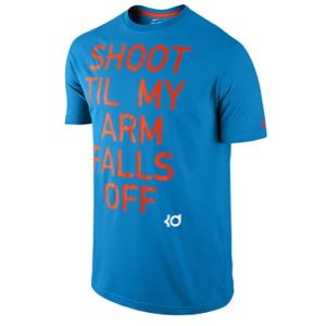 Nike KD Quote T Shirt   Mens   Basketball   Clothing   Light Photo Blue/Team Orange