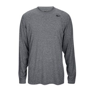 Nike Legend Dri FIT L/S T Shirt   Mens   Training   Clothing   Carbon Heather