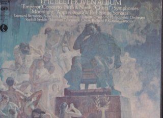 The Beethoven Album Emperor Concerto / Fifth and Ninth Symphonies / Moonlight, Appasionata and Pathetique Sonatas [Vinyl] [Box Set] Music